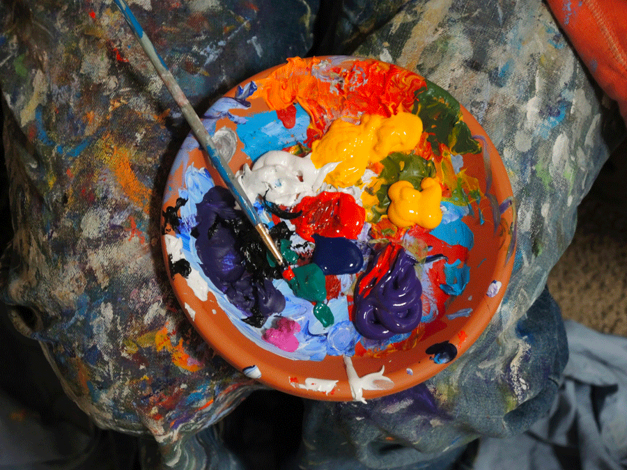 Préparation du tissu pour la peinture textile