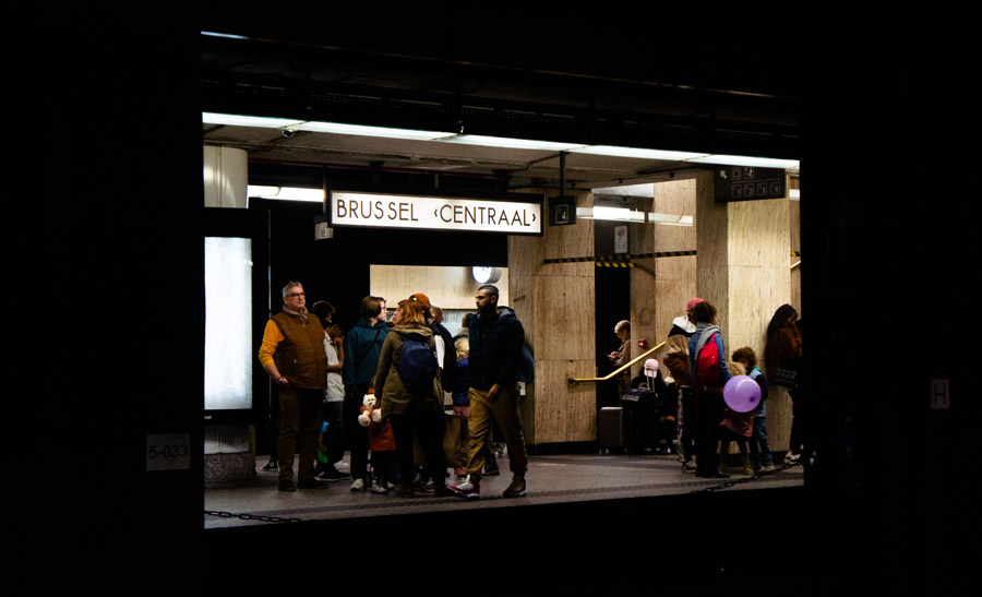 Quai de la gare de Bruxelles-Central